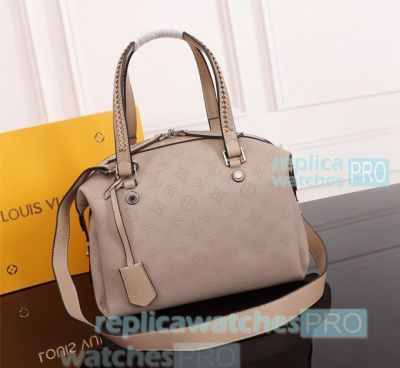 Supper Clone L---V Mahina Asteria Grey Genuine Leather Bag